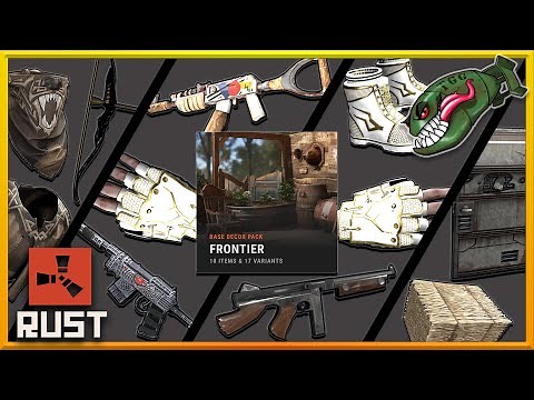 Rust Skins | Frontier Decor Pack, Armageddon SAR, Lowpoly Thompson, Thundergold Boots & Gloves #344