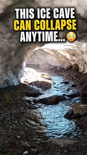 This Ice Cave Can Collapse Anytime 😳