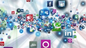 Social Network Icons Flying Shine White Stock Footage Video (100% Royalty-free) 8600086 | Shutterstock
