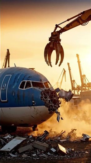 Plane Recycling Process #factoryprocess #howitsmade #aivideo #aviation