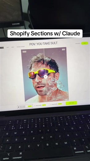 This AI can one shot Shopify sections like before and after images #shopify #dropshipping #shopifytips #shopifydropshipping #claude