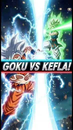 Goku Ultra Instinct vs Kefla in 60s! #UI #AnimeShorts #DBZ