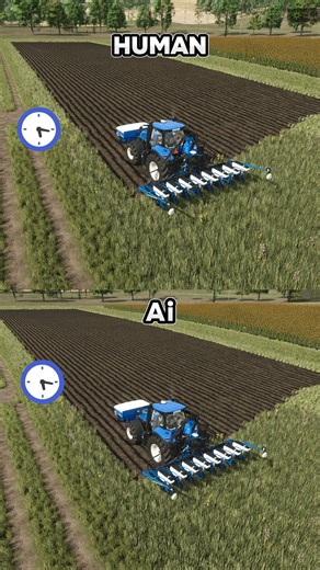 1.4M views · 4.3K reactions | 﫛Green Bean Planting | Human vs Ai | Farming Simulator 25 #Planting #tractor #famingsimulator25 #agriculture #Ai | Mazarat Gaming | Facebook