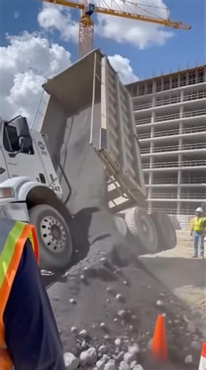 Dump Truck Driver Forgot One Thing