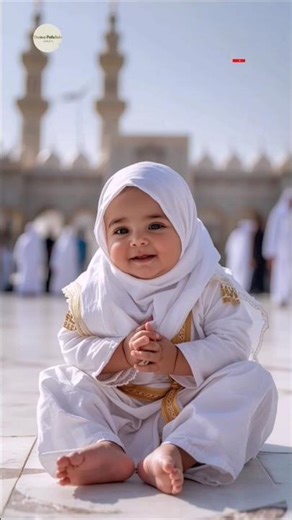Labbaik Allahumma Labbaik #makkah #kaaba #hajj #trending #muslim #baby #talbiya #islamicbaby #umrah