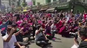 Thousands protest in Myanmar's largest city