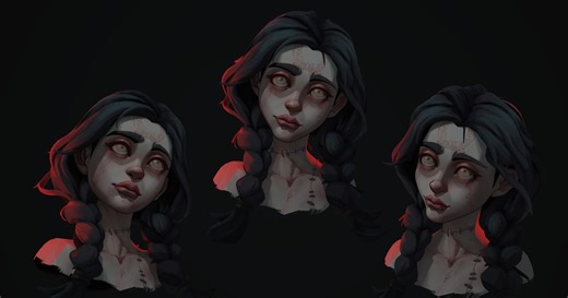 Creating Scary Ghost Girl in 3D