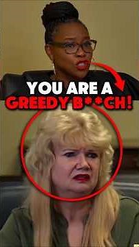 GOLD-DIGGING Ex Wife Gets SERVED By Judge! #shorts #courtroomdrama #karma