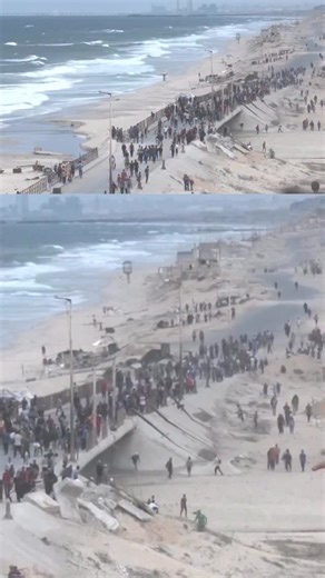 694K views · 2.8K reactions | Israeli tanks were seen firing on a crowded coastal path near Deir al-Balah in the central Gaza Strip shortly after a ceasefire and hostage deal were announced. Reuters footage showed explosions and smoke from tank shelling on an area close to where dozens of Palestinians were walking.  Read more at our link in bio. | Reuters | Facebook