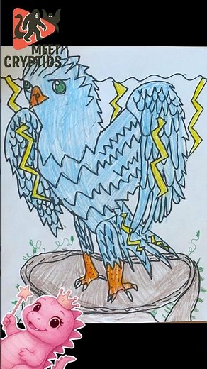 Meet the Thunderbird Cryptid | Fun Kids Drawing #cryptidkids #cryptidfacts