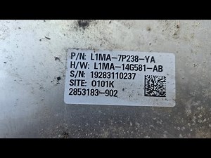 2020-2021 Ford Explorer TCCM, 4x4, Powertrain Control Module Location