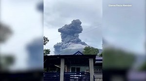 Mount Kanlaon erupts in the Philippines