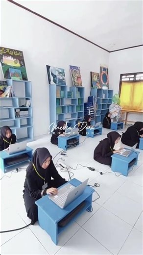 simulasi imtihan wathan wustho pendidikan diniyah formal...🌸#santri #diniyah