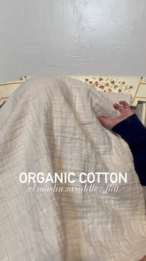 2.4K views | Our double-weaved organic cotton muslin X-Large flat can...