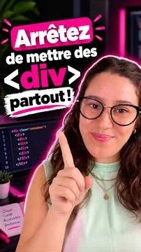 La div VS HTML sémantique #a11y #developer #=%
