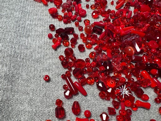 Scarlet Ember – Ruby Red Glass Bead Soup Mix, Cherry Red Faceted Crystal Beads, 50g Loose Beads for DIY Jewelry Making - Etsy Canada