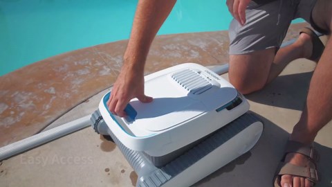 AIRROBO Robotic Pool Vacuum Cleaner PC10 Cordless Wall-Climbing for Above-Ground Pools and In-Ground Pools