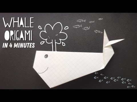 How to Make a Whale Origami | Fine Motor Skills Exercises