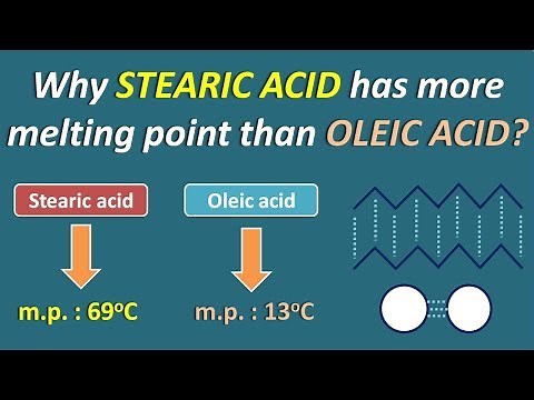 Why Stearic acid has more melting point than Oleic acid?