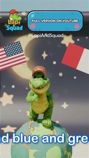 Flags Around the World 🌍Fun Learning Song for Kids | Lapi & Squad