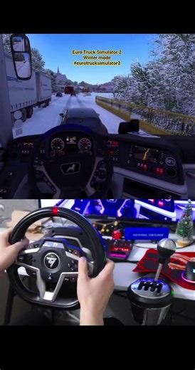 Winter mode on #eurotrucksimulator2 #ets2 #howtodownloadmodsinbussimulator #mods