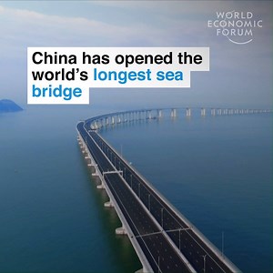 2.6M views · 17K reactions | Costing $20 billion and using 420,000 tonnes of steel. Read more: https://wef.ch/2PQb8OO | World Economic Forum | Facebook