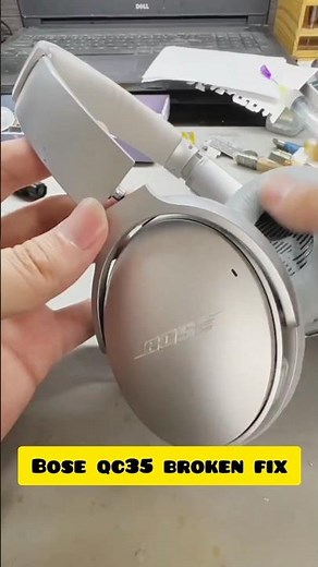 How to fix BOSE QC35 headset broken hing? #repair #boseheadphonerepair #techrepair #techlife