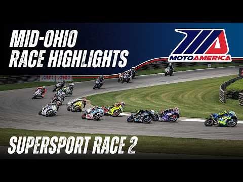 Supersport Race 2 at Mid-Ohio 2026 - HIGHLIGHTS | MotoAmerica