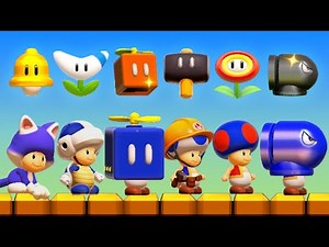 Super Mario Maker 2 - All Toad Power-Ups