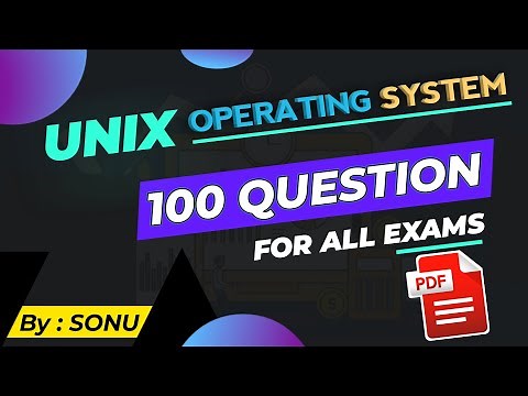 UNIX Questions (OS and commands MCQ with answers PDF for exams like JECA, TCS IPA, LIP, PRA, AMDOCS)