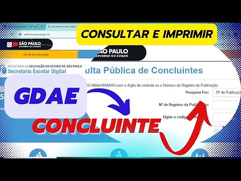 GDAE PARA CONCLUINTES - COMO consultar e IMPRIMIR _ passo a passo