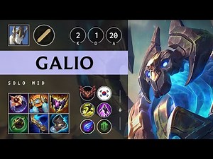 Galio Mid vs Taliyah - KR Grandmaster Patch 25.21