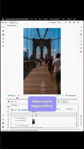 Turn any walk into an epic time-lapse with Premiere Elements. #shorts