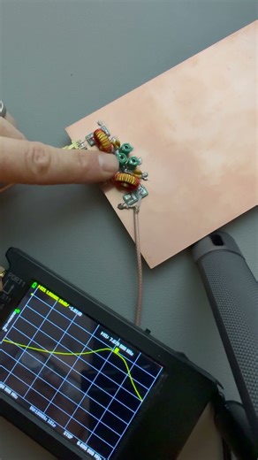 7Mhz BandPass Filter #homebrew #bpf #hamradio #electronics