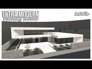 ROBLOX | Bloxburg: 100k Ultra Modern Family Home Speedbuild | EXTERIOR ONLY | Ellvoi