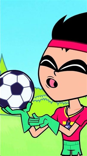The Teen Titans are big fans of football… literally! ⚽️ #TeenTitans #WorldCup