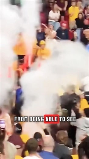 The smoke machine is actually for safety! #shorts #kansas #basketball