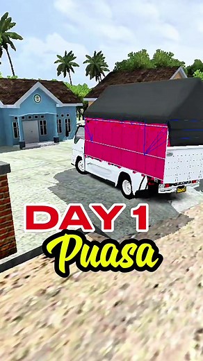 Hari Pertama Puasa dalam Game Bus Simulator Indonesia