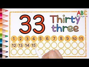 Learn Numbers 31 to 35 | What Numbers Are Hidden Behind the Colored Paper?