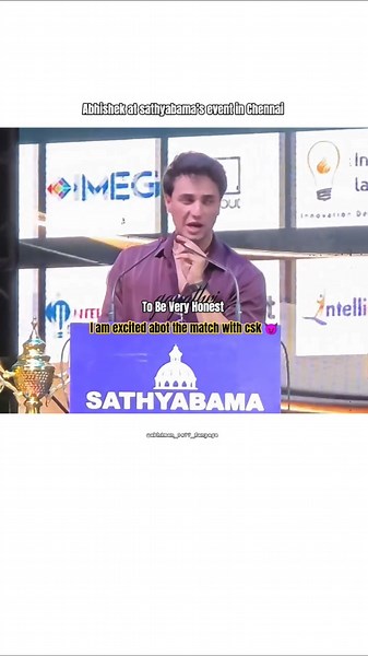 Abhishek sharma Says good luck to csk at an event in Chennai | #abhisheksharma #indiancricketer #ipl