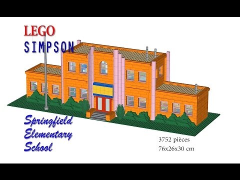 LEGO - Springfield Elementary School - Simpson - Moc