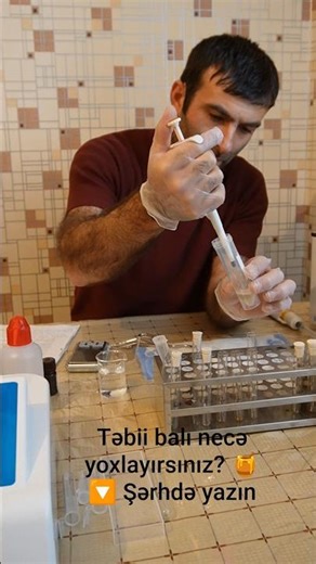 Təbii balı necə yoxlayırsınız? 🍯🔽 Şərhdə yazın .How do you test natural honey? 🍯🔽 Comment below