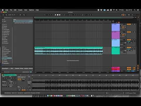 how to change tempo & key of a backing track in ableton live