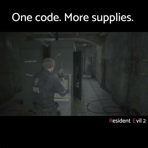 One Code. More Supplies. 🔓 | Resident Evil 2 Remake #residentevil2 #gaming #ps5 #leonskennedy