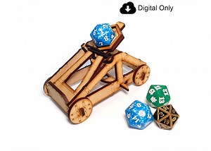 Dice Catapult Digital Files, Laser Cut 3mm Wood, DXF SVG - Etsy