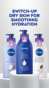 Discover new ways to soothe dry skin with NIVEA 5-in-1 Body Lotions. | NIVEA