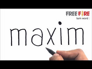 drawing Maxim free fire from maxim