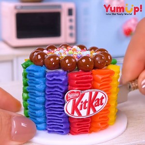 380K views · 4.3K reactions | How To Make Miniature Rainbow Chocolate Cake Decorating #wonderfulcakedecoration | Teeny Cakes | Facebook