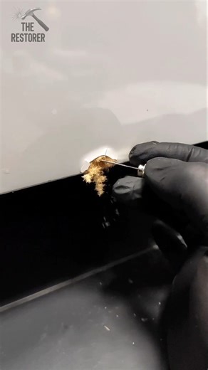 The Restorer on Instagram: "How to quickly restore damage to furniture DIY? I restored the kitchen facade damaged by water. 👉YouTube channels - The Restorer, The Restorer Tips #therestorer #restoration #restore #repair #diy #lifehacks #tips #surfacerepair #furniture #asmr #handyman #awesome #perfect #beautiful"