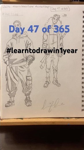 1YrArtGlowUp: Mo2Wk3Day2 #learntodrawin1year #characterartschool #samdoesart